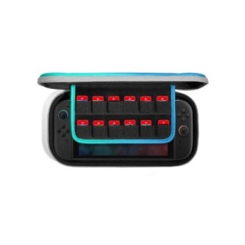 funda tomtoc nintendo switch 2 fancycase g05 blue ranura para 12 juegos