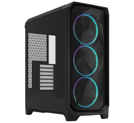 fractal design fractal caja meshify 3 black rgb tg light tint fd c mes3a 06
