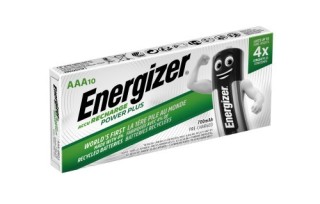 energizer pack 10 pilas recargables power plus precision nh12   hr03 aaa 700mah 1,2v energizer e3006