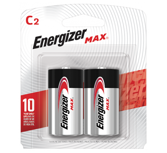 energizer blister 2 pilas max tipo lr14  c  energizer e301533200