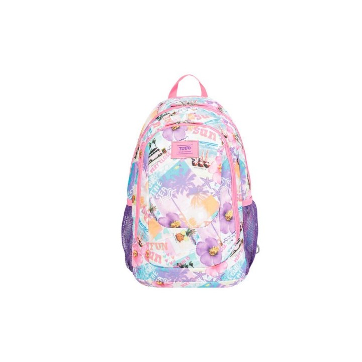 totto totto goctal mochila mochila escolar rosa poliester