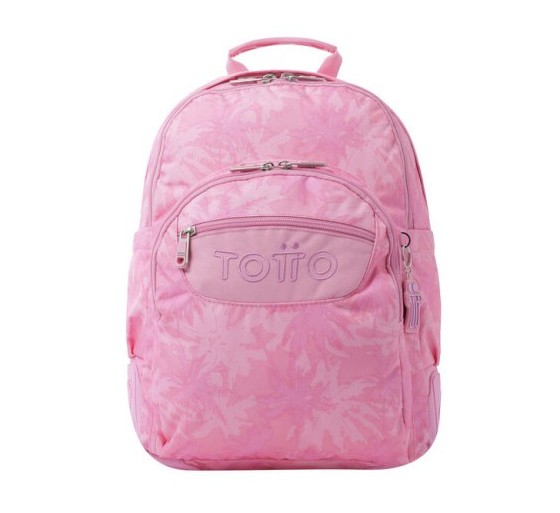 totto mochila escolar palmeras rosas   crayoles totto ma04eco029 2210n 8ie