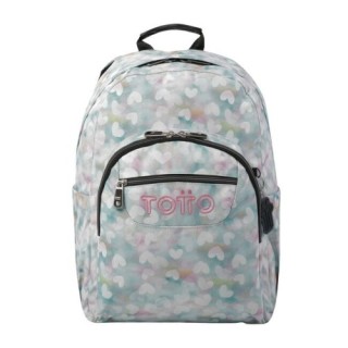 totto mochila escolar corazones pastel totto ma04eco001 23110 4hx