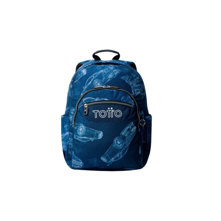 totto mochila acuareles blueprint  33 x 44 x 14    20l totto ma04eco021 2426n 0jj