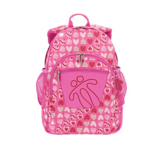 totto mochila crayoles refuerzo caucho+bolsillos rosa/corazones totto ma04eco029 1710n 1i3