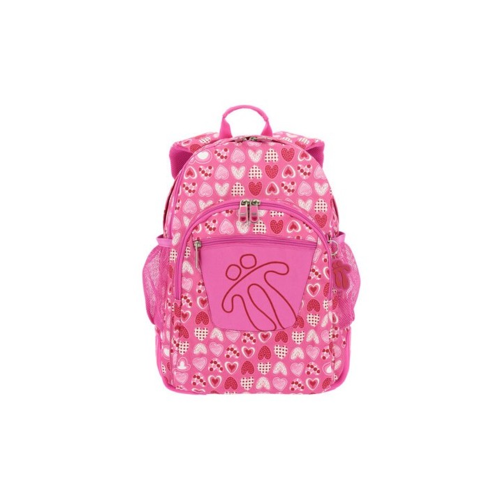 totto mochila crayoles refuerzo caucho+bolsillos rosa/corazones totto ma04eco029 1710n 1i3