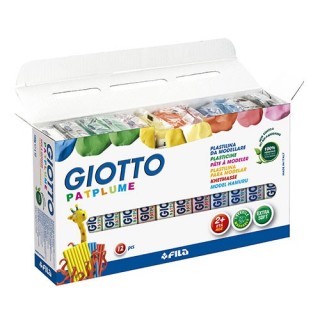 giotto caja 12 plastilina patplume 150g giotto f51190000