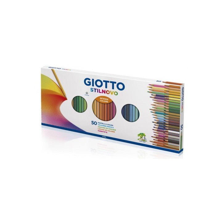 giotto giotto stilnovo caja 50 lapiceros + sacapuntas giotto f257300
