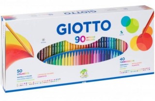 giotto giotto stilnovo caja 50 lapiceros + 40 rotuladores + sacapuntas giotto f257500