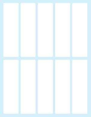 tico paquete 10 hojas etiquetas blancas en sobre 75x21 mm tico e 7521