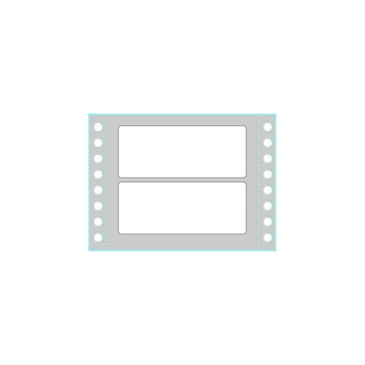 tico caja 500 hojas etiquetas blancas en modulo continuo una columna 89x36,2 mm tico tab1 0893