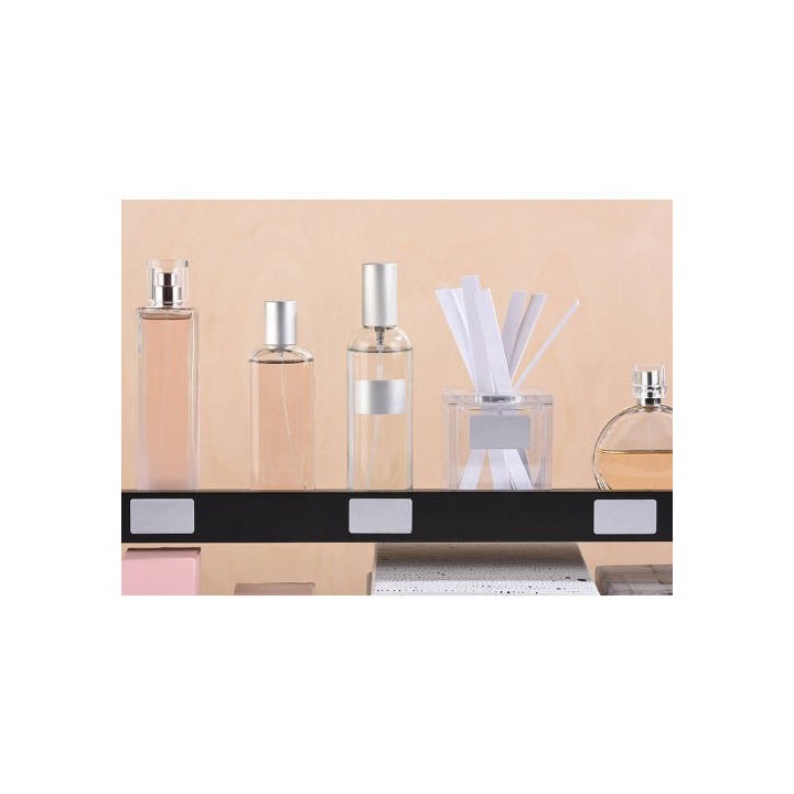 tico kit 10 hojas etiquetas satinadas plateadas, 36 mm diametro, 36x21mm, 36x27mm, 44x16mm, 45x21mm