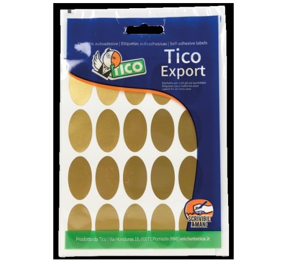 tico paquete 10 hojas etiquetas satinadas oro 36x20 mm tico e gl 3620