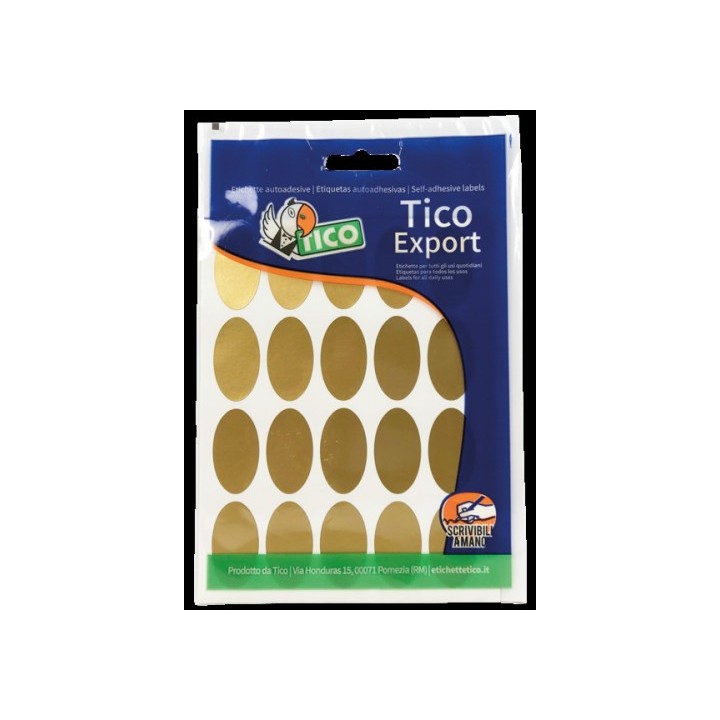 tico paquete 10 hojas etiquetas satinadas oro 36x20 mm tico e gl 3620