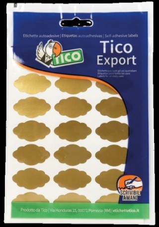 tico paquete 10 hojas etiquetas satinadas oro 36x19 mm tico e gl 3619