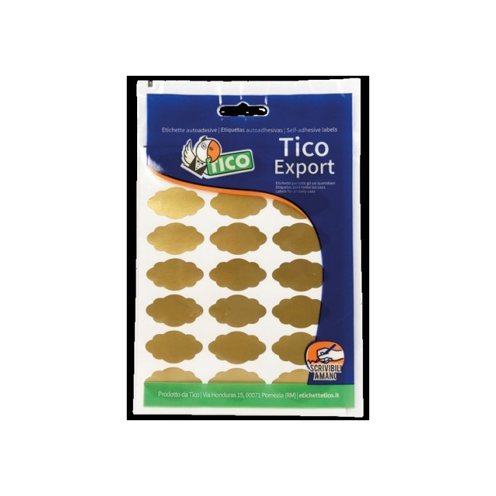 tico paquete 10 hojas etiquetas satinadas oro 36x19 mm tico e gl 3619