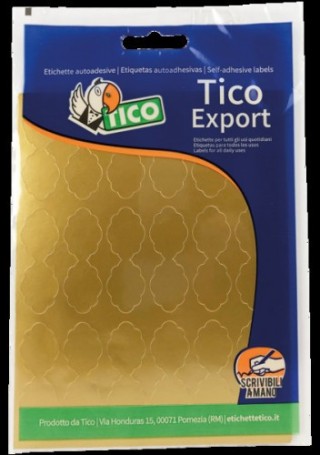 tico paquete 10 hojas etiquetas satinadas oro 48x18 mm tico e gl 4818