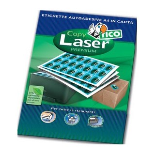 tico caja 100 hojas etiquetas blancas con margenes laser/laser de color/inyeccion de tinta/fotocopia