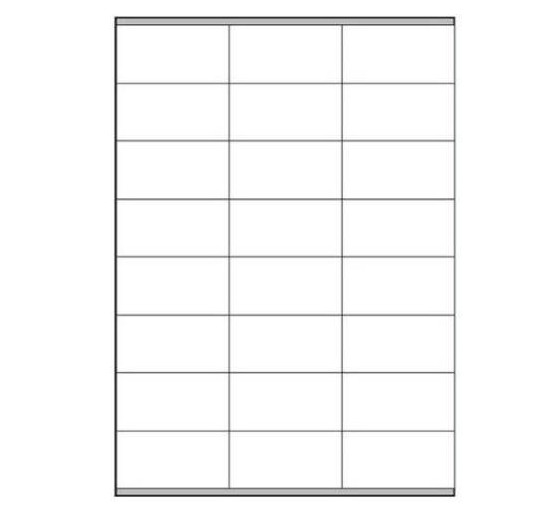 megastar caja 100 hojas etiquetas blancas con margenes laser/inyeccion de tinta/fotocopiadoras 70x36