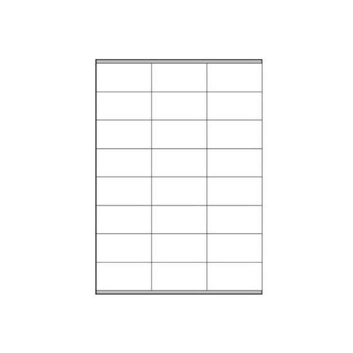 megastar caja 100 hojas etiquetas blancas con margenes laser/inyeccion de tinta/fotocopiadoras 70x36