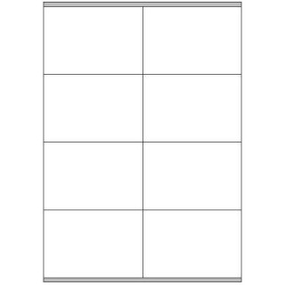 megastar caja 100 hojas etiquetas blancas con margenes laser/inyeccion de tinta/fotocopiadoras 105x7