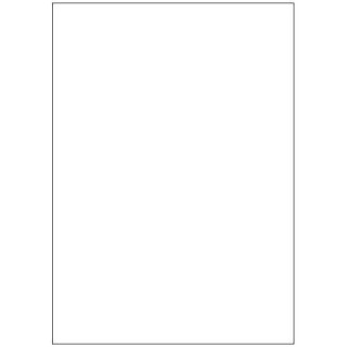 megastar caja 100 hojas etiquetas blancas sin margenes laser/inyeccion de tinta/fotocopiadoras 210x2