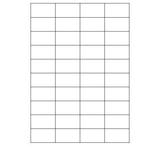 megastar caja 100 hojas etiquetas blancas sin margenes laser/inyeccion de tinta/fotocopiadoras 52x30