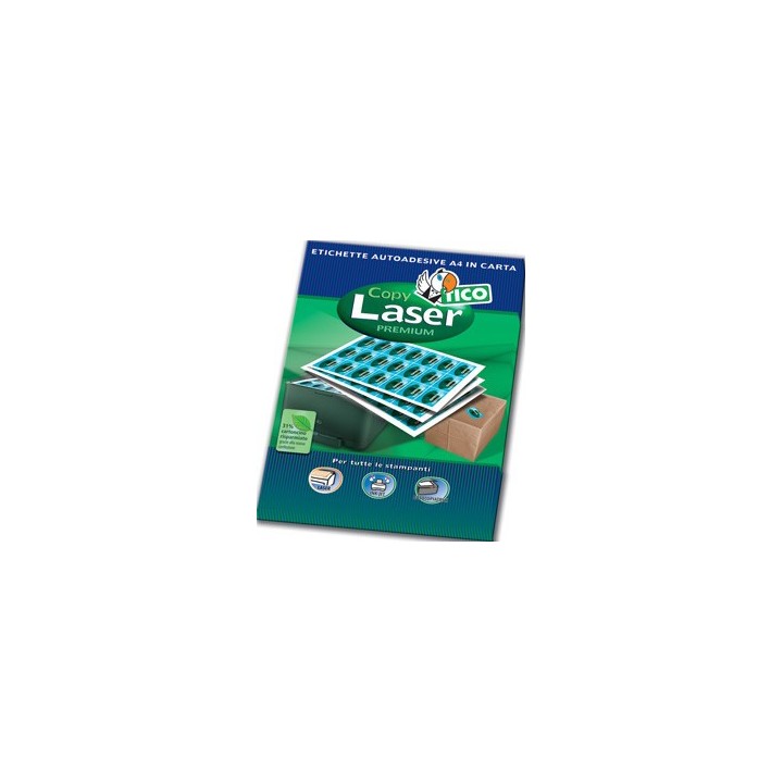 tico caja 100 hojas etiquetas blancas con esquinas redondas laser/laser de color/inyeccion de tinta/