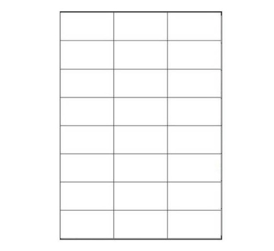 megastar caja 100 hojas etiquetas blancas sin margenes laser/inyeccion de tinta/fotocopiadoras 70x37