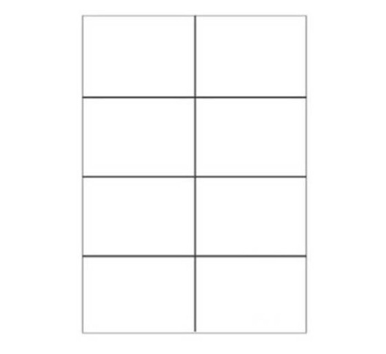 megastar caja 100 hojas etiquetas blancas sin margenes laser/inyeccion de tinta/fotocopiadoras 105x7