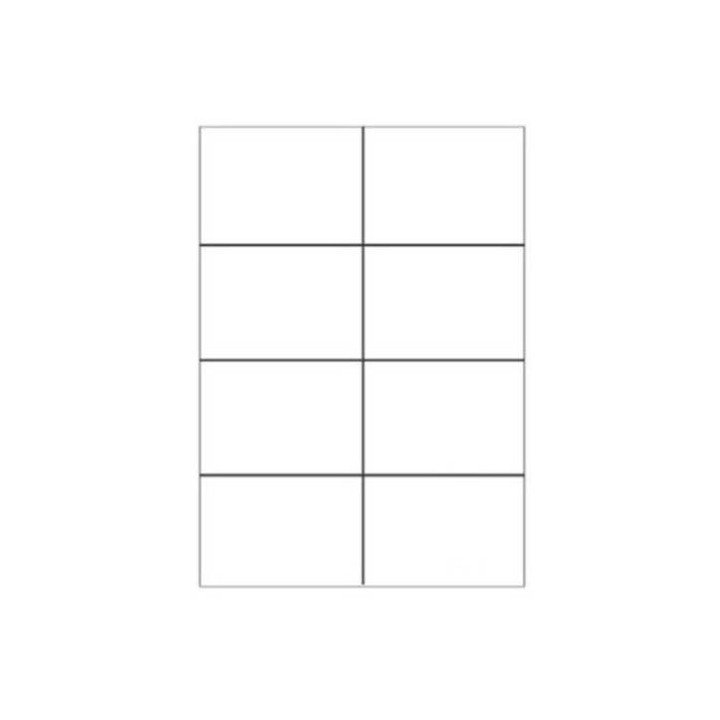 megastar caja 100 hojas etiquetas blancas sin margenes laser/inyeccion de tinta/fotocopiadoras 105x7