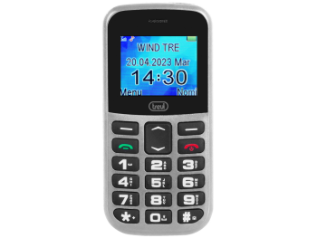 telefono trevi max 20 senior phone big button funcion s.o.s. silver