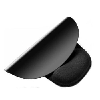 ewent alfombrilla de gel reposamunecas negra