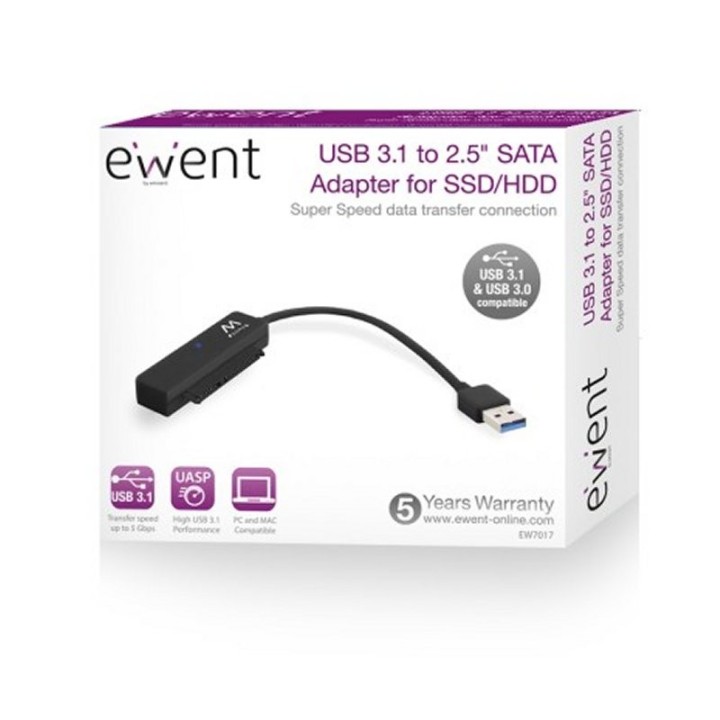 ewent cable usb 3.1 adp sata 2.5ssd/hd