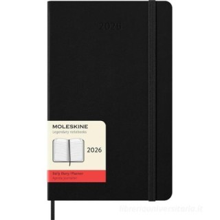 moleskine agenda 2026 tapa dura 12 meses diaria l  13 x 21 cm  negra moleskine dhb12dc3y26