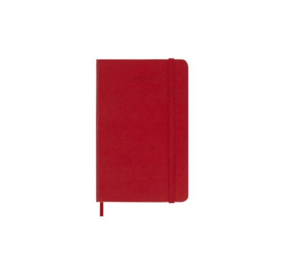 moleskine agenda 2026 tapa dura 12 meses diaria p  9 x 14 cm  rojo moleskine dhf212dc2y26