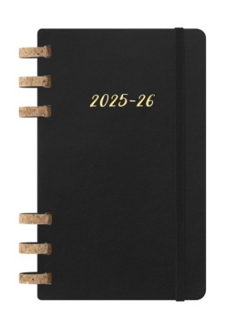 moleskine agenda 12m 2026 espiral academica l  13 x 21 cm  negra tapa blanda moleskine dsspb12amwh3y