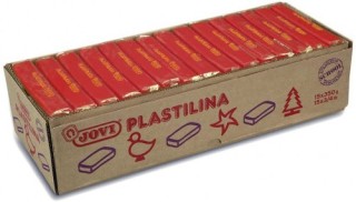 jovi caja 15 pastillas plastilina 350 g   rojo jovi 7205