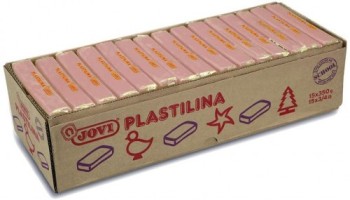 jovi caja 15 pastillas plastilina 350 g   rosa jovi 7207