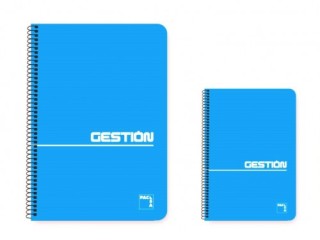 pacsa cuaderno espiral serie gestion tapa blanda 60 grs. 4o  155x215mm.  80 hojas cuadricula 4x4 sin