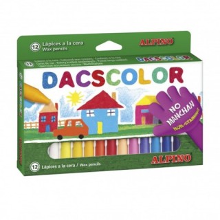 dacs estuche 12 ceras de colores dacscolor dacs dc050290