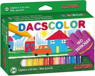 dacs estuche 24 ceras de colores dacscolor dacs dc050295