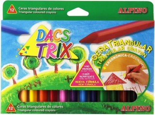 dacs estuche 12 ceras triangulares dacstrix dacs da000125