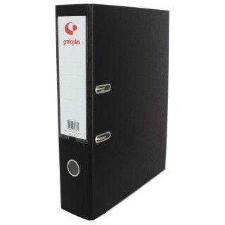 grafoplas archivador palanca 65 color negro folio lomo ancho 290x350x75 grafoplas 17279510  pack  12