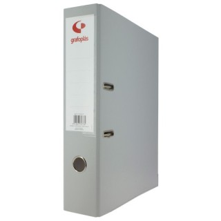 grafoplas archivador palanca 65 color gris folio lomo ancho 290x350x75 grafoplas 17279571  pack  12