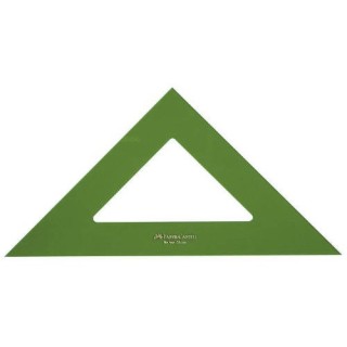 faber castell escuadra 28cm no graduada color verde faber castell 566 28