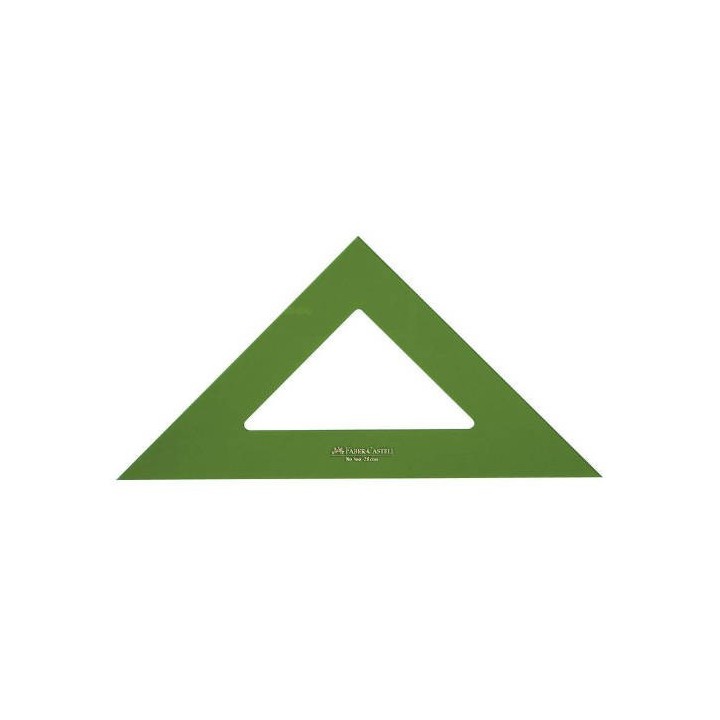 faber castell escuadra 28cm no graduada color verde faber castell 566 28