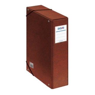 dohe cajas de proyectos carton forrado lomo de 9 cm cuero con etiqueta 245x350x90 dohe 09574