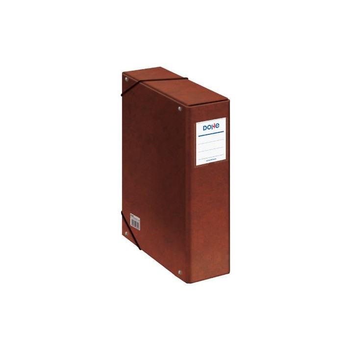 dohe cajas de proyectos carton forrado lomo de 9 cm cuero con etiqueta 245x350x90 dohe 09574