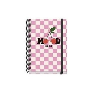 dohe agenda escolar 2025 2026 tamano a5 tapa carton forrado semana vista prime cherry dohe 52036